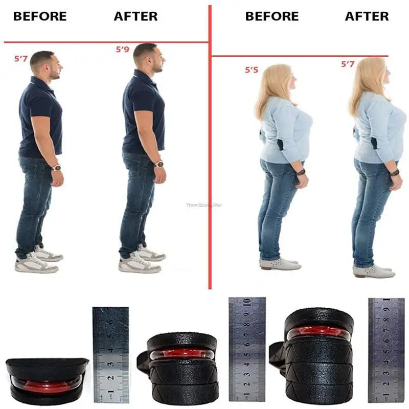 Plantillas Porte 5 cm — Talla única, cojín de aire